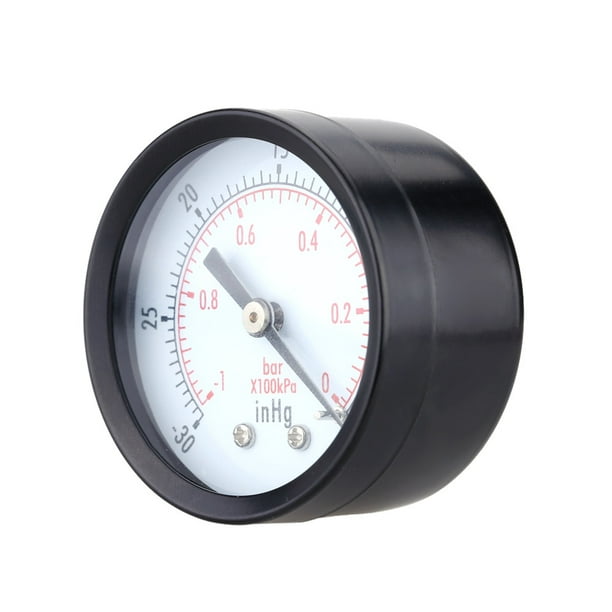 2PCS Manometer 0~-30inHg 0~-1bar Mini 2 /"Dial Air Vacuum Pressure Gauge Meter